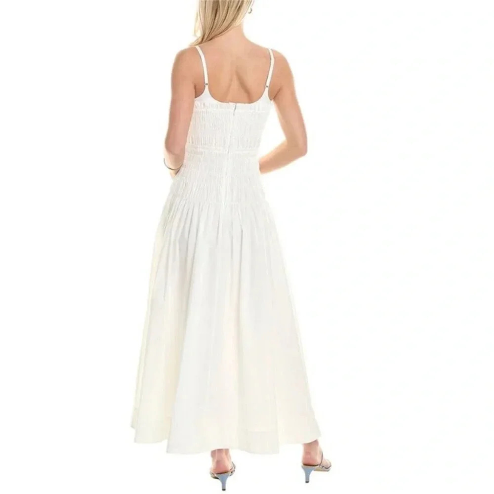 Rebecca Taylor white smocked cotton dress - Picture 3 of 15